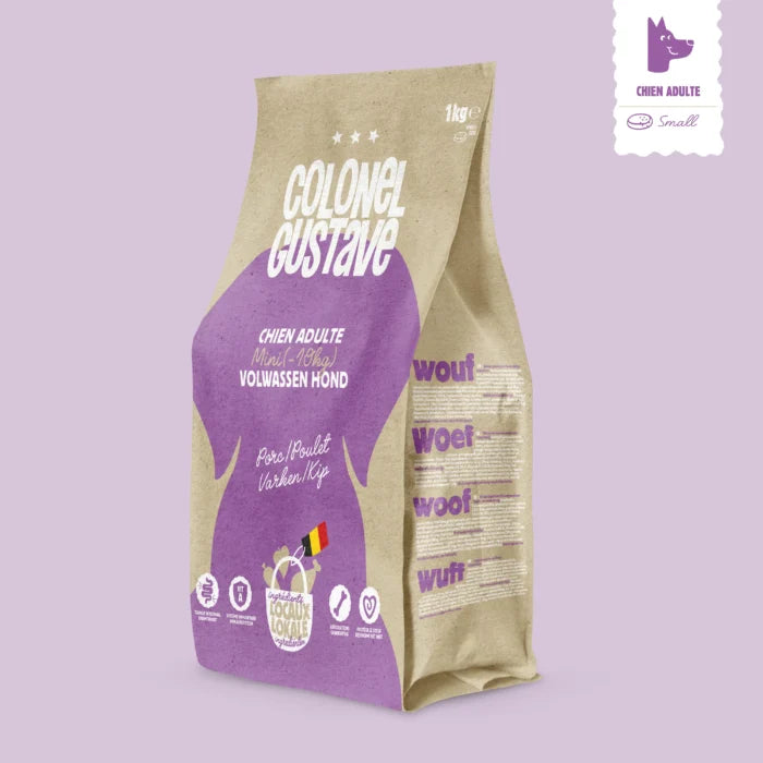 PIENSO NATURAL DE CERDO-POLLO CROQUETA PEQUEÑA