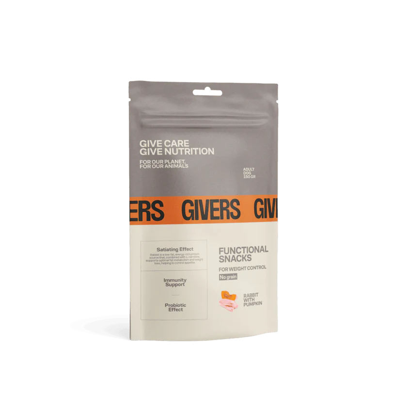 Snack natural conejo con calabaza