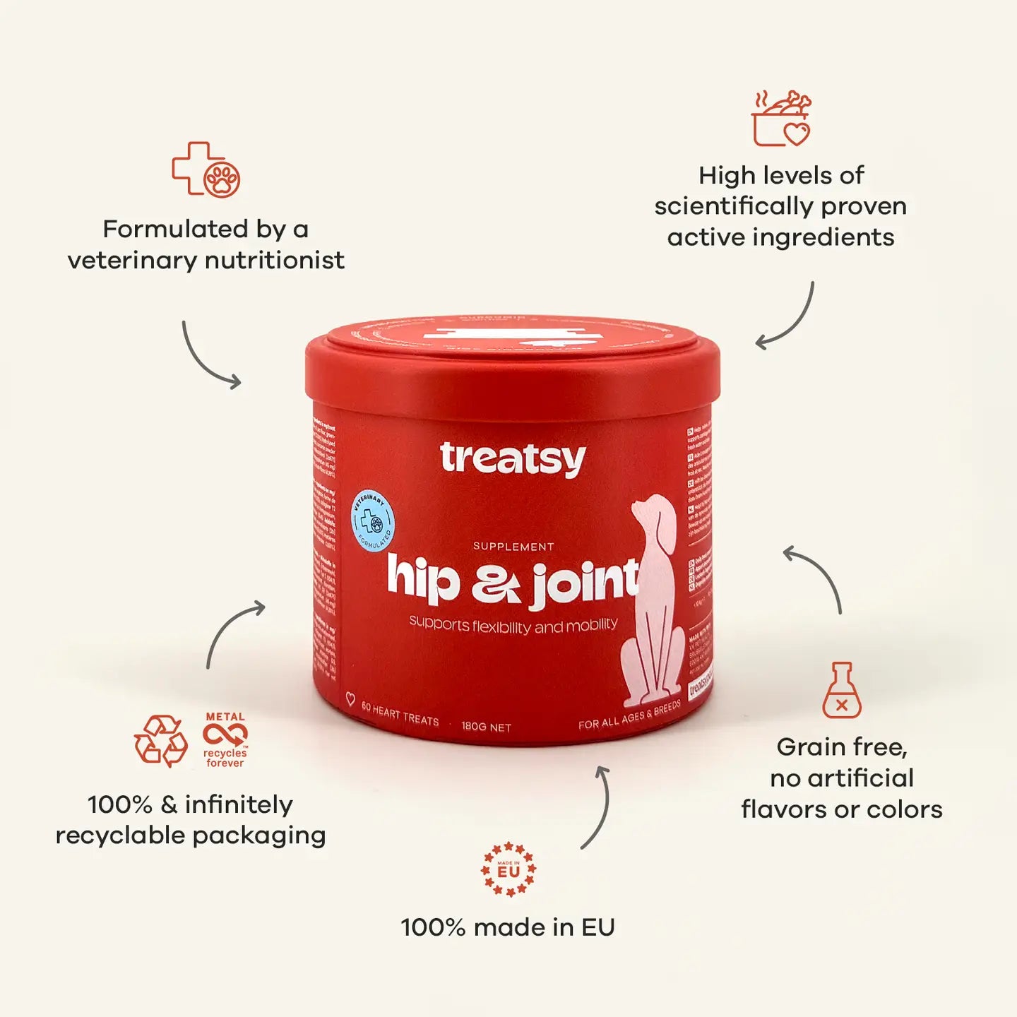 SNACK / SUPLEMENTO PARA CADERAS Y ARTICULACIONES, POLLO