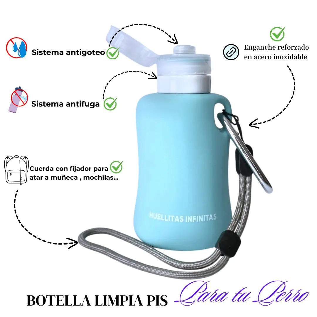 BOTELLA LIMPIA PIPIS AZUL