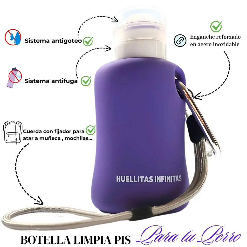 BOTELLA LIMPIA PIPIS PÚRPURA