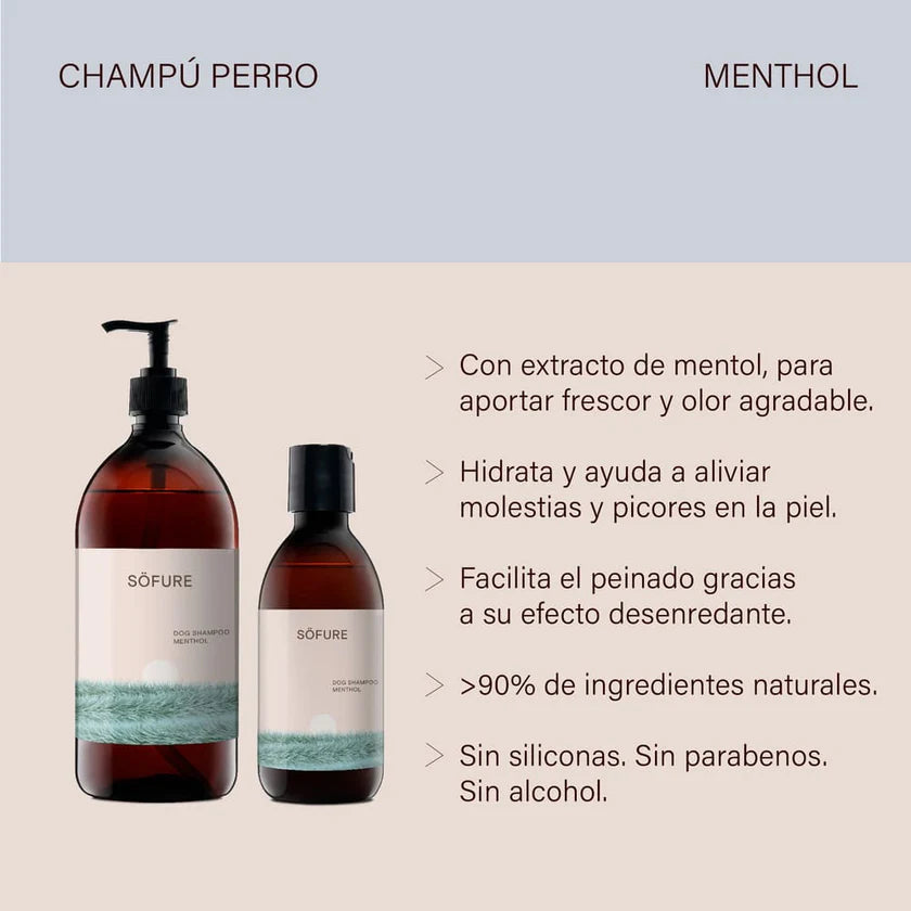 Champú con extractos naturales mentol -  1L