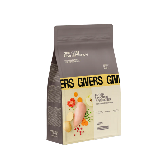 Pienso natural adultos - Pollo y vegetales - 3 Kg