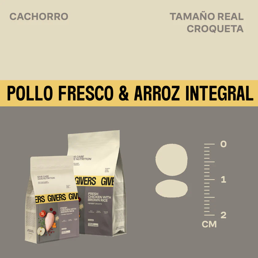 Pienso natural pollo y arroz integral - 3 Kg