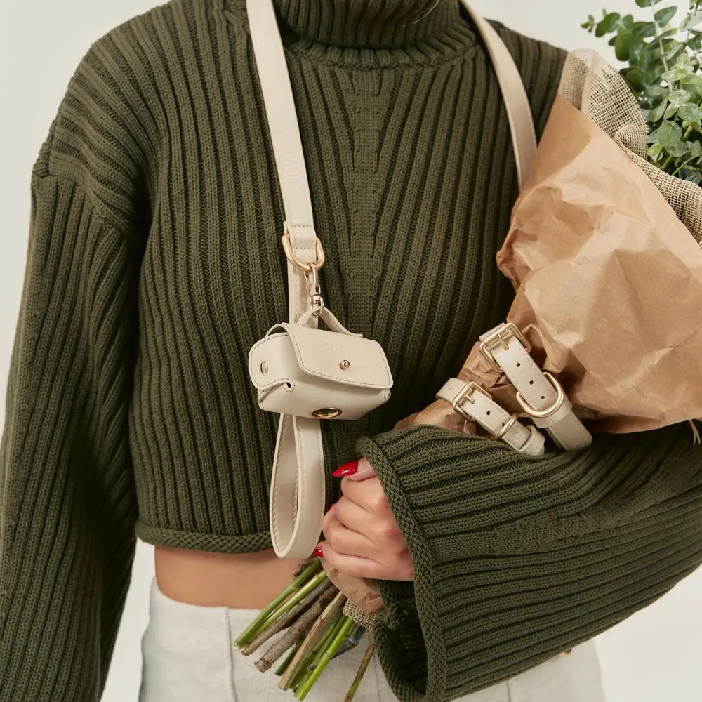 PORTABOLSAS CUERO VEGANO BEIGE JALA