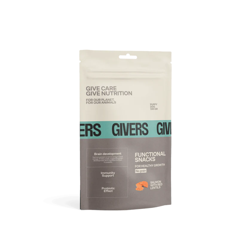 Snack natural salmón y lenteja roja