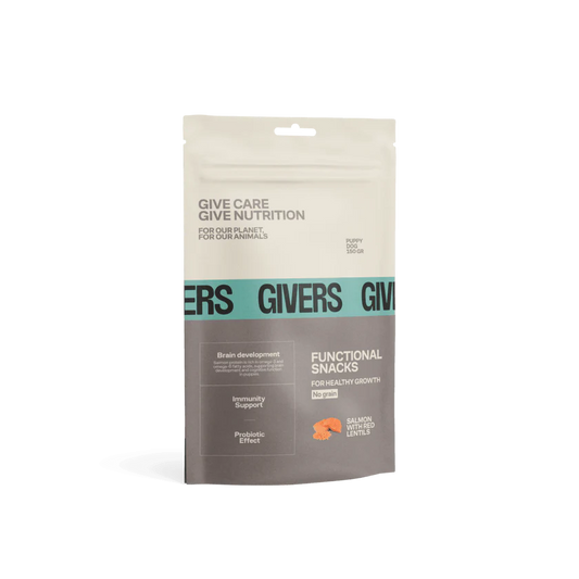 Snack natural salmón y lenteja roja