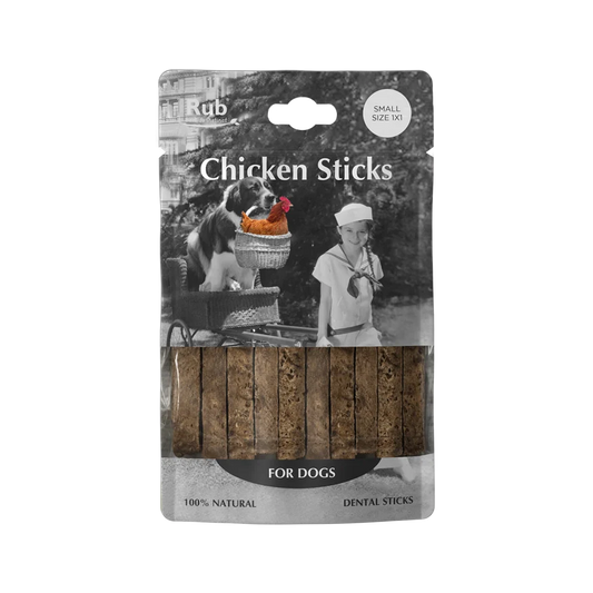 TREAT RUB STICK DENTAL DE POLLO PARA PERROS 100G