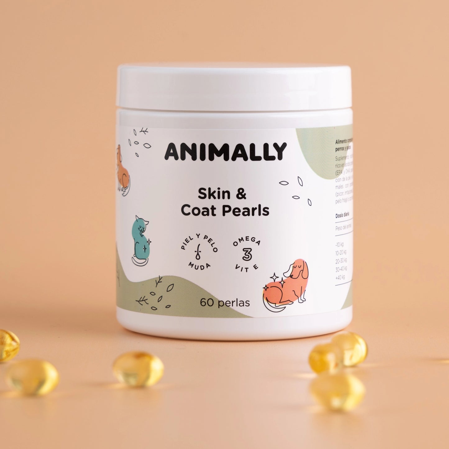 Suplemento Skin & coat pearls - 60 uds