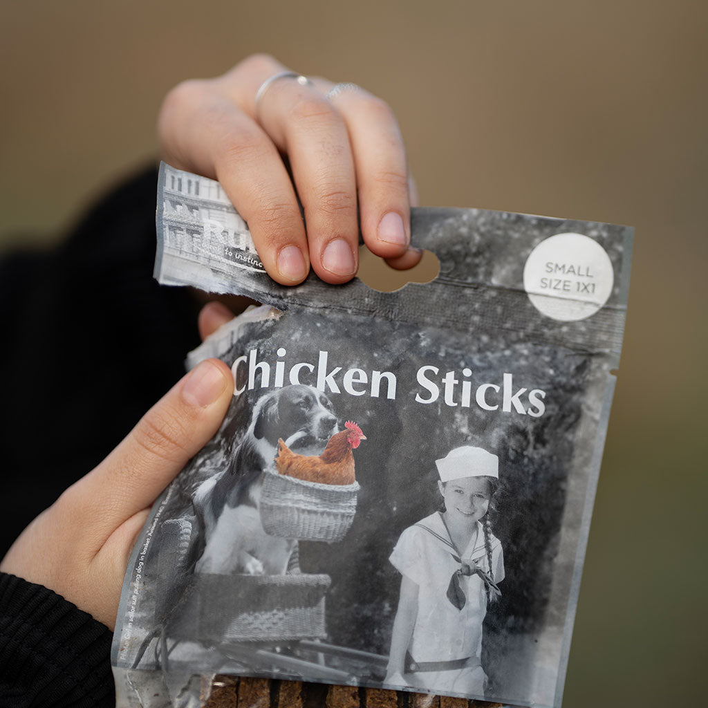 TREAT RUB STICK DENTAL DE POLLO PARA PERROS 100G