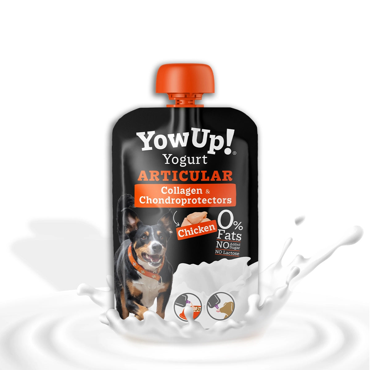 YOW UP YOGURT DE POLLO - COLÁGENO Y CONDROPROTECTORES (PAQUETE DE 10)